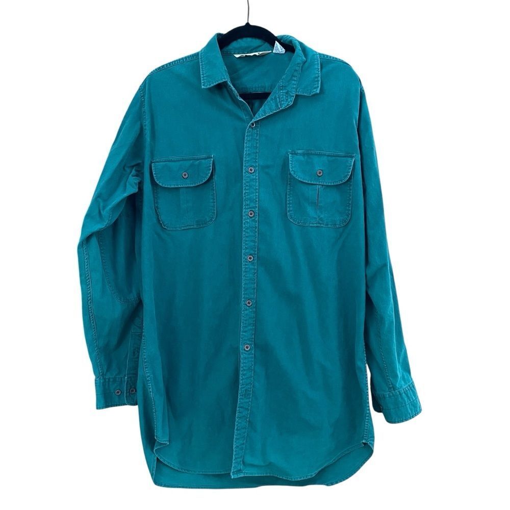 Vintage Cabela’s Button-Up Shirt - Long Sleeve Utility Style Forest Green